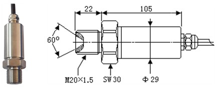 10VDC Tekanan Ultra Tinggi 1500MPa Tekanan Atmosfer Transduser 2